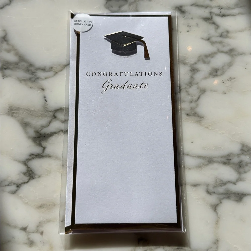 NIB Handmade Graduation Greeting Card Raised Cap Money Holder Gift Card Envelope